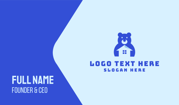 Blue Toy House Business Card Design Image Preview