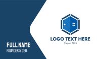 Hexagon Door & Window Business Card Design