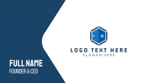 Hexagon Door & Window Business Card Preview