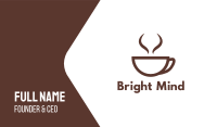 Brown Cup Coffee Business Card Image Preview