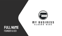 Letter C Circle Business Card Image Preview