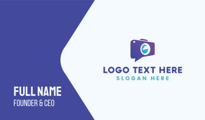 Video Chat App Business Card Image Preview