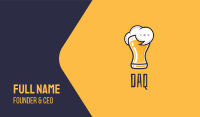Beer Drunk Talk Business Card Image Preview