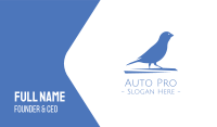 Small Blue Bird  Business Card Image Preview