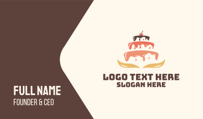 Dripping Cake Icing Business Card Image Preview