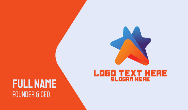 Modern Creative Star  Business Card Design Image Preview