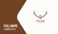 Forest Antler Cafe Business Card Image Preview
