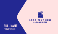 Movie File Clapperboard Business Card Image Preview