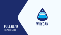 Car Wash Drop Business Card Image Preview