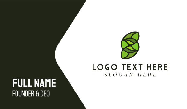 Green Letter S Business Card Design Image Preview