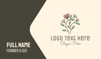 Feminine Flower Plant Business Card Design