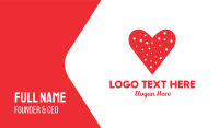 Star Red Love Heart Business Card Image Preview