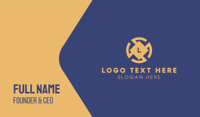 Corporate Lettermark Business Card Image Preview