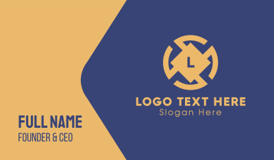 Corporate Lettermark Business Card