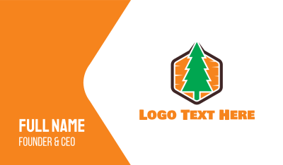 Hexagon Pine Business Card