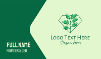 Green Ivy Plant  Business Card Design