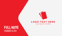 Red Layers Business Card Design