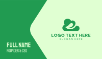 Green Eco Cloud Business Card Design