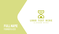 Hourglass House Business Card Design