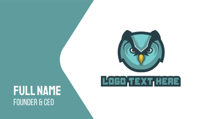 Angry Owl Gaming Business Card Image Preview