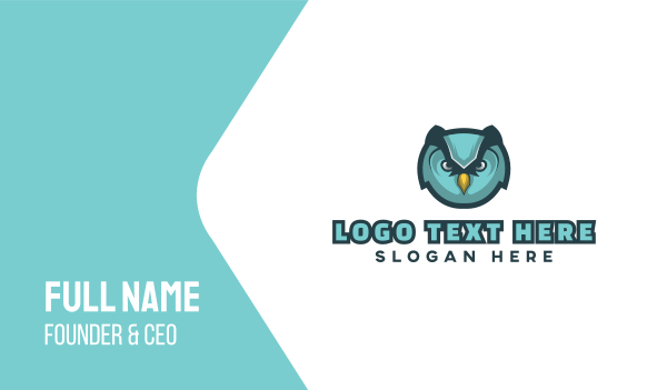 Angry Owl Gaming Business Card Design Image Preview
