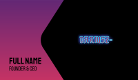 Online Gaming Wordmark  Business Card Image Preview