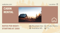 Cabin Rental Features Facebook event cover Image Preview