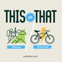 This or That Exercise Linkedin Post Design