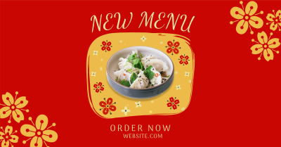 Floral Chinese Food Facebook ad Image Preview