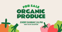 Organic Vegetables Facebook Ad Design