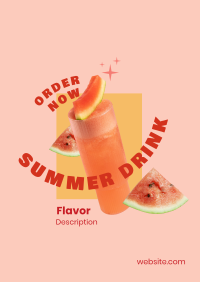 Summer Drink Flavor  Poster Image Preview