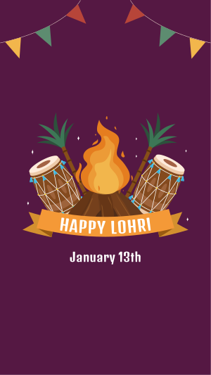 Happy Lohri Instagram story Image Preview