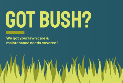 Bush Lawn Maintenance Pinterest board cover