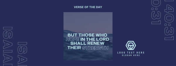 Comforting Bible Words Facebook Cover Design