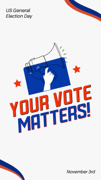 Your Vote Matters Facebook Story Image Preview