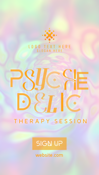 Psychedelic Therapy Session TikTok Video Design