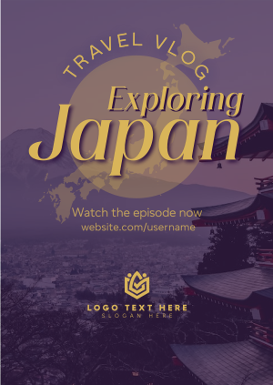 Japan Vlog Poster Image Preview