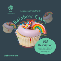 Pride Rainbow Cupcake Instagram post Image Preview