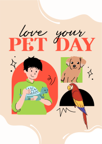 Loving Your Pet Poster Design