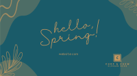Hey Hello Spring Facebook Event Cover Design