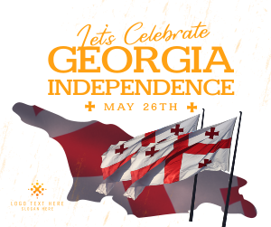 Let's Celebrate Georgia Independence Facebook post Image Preview