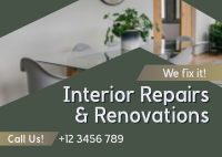 Home Interior Repair Maintenance Postcard Image Preview