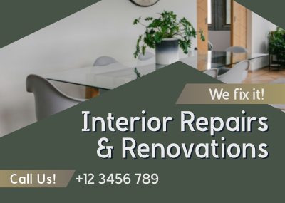 Home Interior Repair Maintenance Postcard Image Preview