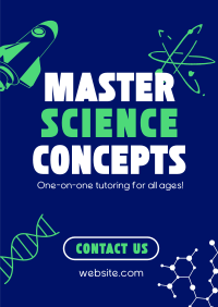 Professional Science Tutor Poster Design