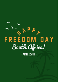 South Africa Freedom Flyer Design