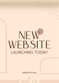 Simple Website Launch Flyer Design
