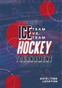 Sporty Ice Hockey Tournament Flyer Image Preview