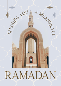 Greeting Ramadan Arch Poster Image Preview