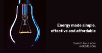 Energy Light Bulb Facebook ad Image Preview