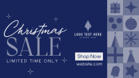 Christmas Holiday Shopping  Sale Facebook Event Cover Design